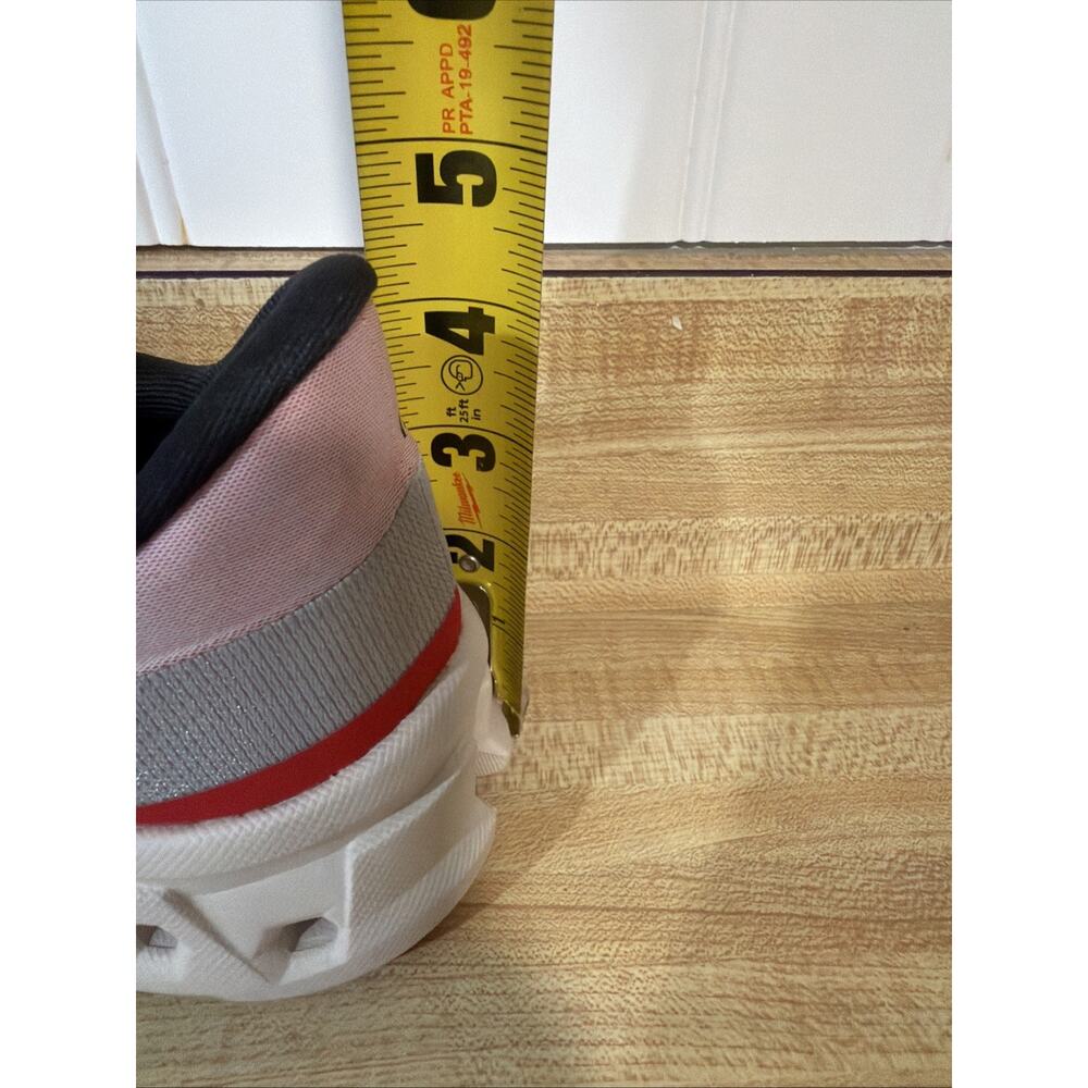 On Cloudmonster Hyper Pink Red Cream Running Shoes Sneakers Women's 7 Walking - Picture 14 of 14